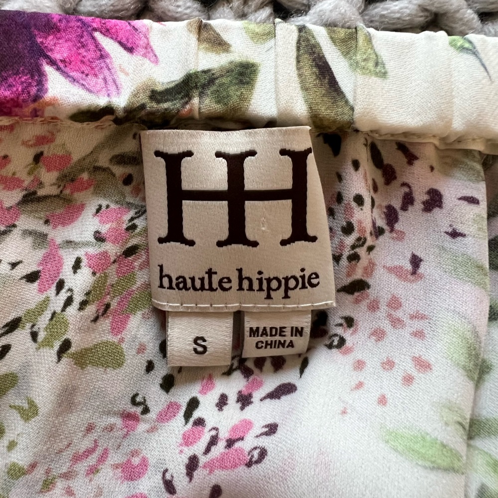 Haute Hippie 100% Silk Floral Mini Skirt - Picture 9 of 9